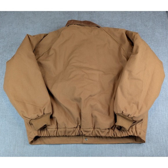NWOT Walls Jacket Mens 2XL Brown Zero Zone Hooded Insulated Work Duck Canvas - Picture 3 of 8